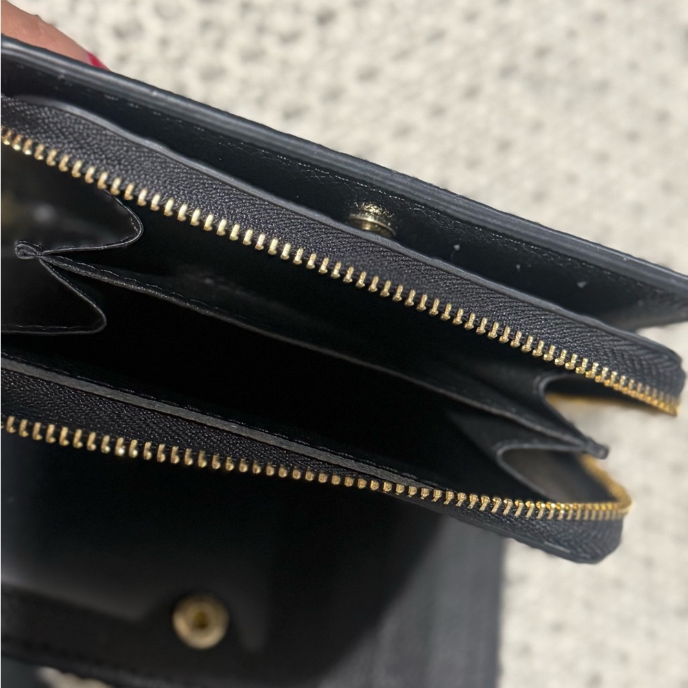 Black Embossed Monogram Wallet - Picture 2 of 4